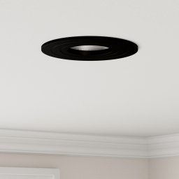 vidaXL Reflektory wpuszczane 24 szt. Okrągłe GU10 Czarny 91 mm