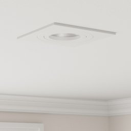 vidaXL Lampa wpuszczana  24 szt. Kwadrat GU10 Biała 91x91 mm