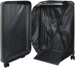 vidaXL Składana walizka Twarda 28'' Ciemnoszara 50x30x76 cm ABS
