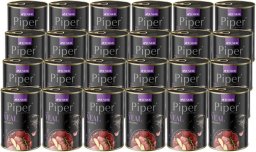 Piper Animals Junior Mokra karma dla psa z cielęciną i jabłkiem zestaw 24 x 400 g