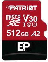 Karta Patriot EP MicroSDXC 512 GB Class 10 UHS-I/U3 A2 V30 (PEF512GEP32MCX)