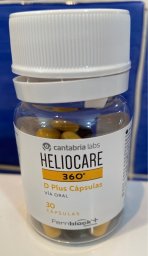 Cantabria, Heliocare 360º D Plus, Vitamin D, Sun Protection, Supplements, 30 pcs Unisex