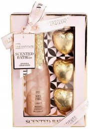 IDC Bath Gift Gold Złoty zestaw prezentowy do kąpieli Szampan + serduszka