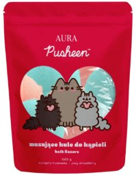 Pusheen Bath fizzers musujące kule do kąpieli soczysta truskawka 6x50g 300g