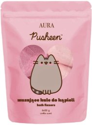 Pusheen Bath fizzers musujące kule do kąpieli arbuz i truskawka 6x50g 300g
