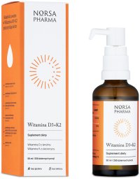 Norsa Pharma D3 + K2 suplement diety w kroplach 50ml