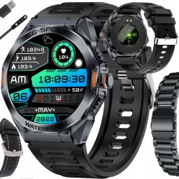 SMARTWATCH ZEGAREK MĘSKI ROZMOWY SMS MENU PL POLSKIE PULS SPORT SMART WATCH