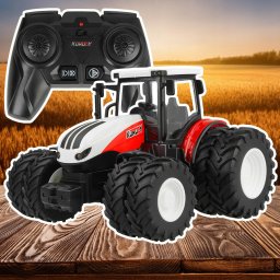 Traktor Czerwony R/C z Siewnikiem ST