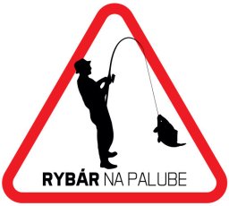 Naklejka Delphin Rybar na palube