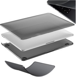 Etui ochronne do Apple Macbook Pro 16 - M1/M2/M3/M4 2021-2024 2025 Alogy AirGuard Elastyczna obudowa Matowa Czerń