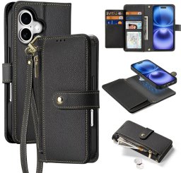 Etui ochronne do iPhone 16 Dux Ducis Lawa MagSafe + portfel  czarne