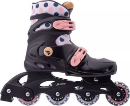 Rolki XXX_COOLSLIDE (CoolSlide) Dirion JRG rekreacyjne regulowane czarno-różowe r. 31-34