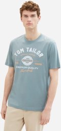 Tom Tailor TOM Tailor Tshirt z nadrukiem, Męski, Rozmiar: 3XL, Miętowy