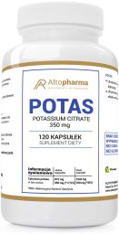 ALTOPHARMA_Potas cytrynian potasu suplement diety 120 kapsułek