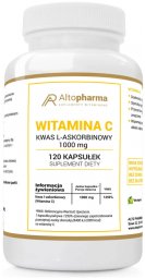 ALTOPHARMA_Witamina C Kwas L-Askorbinowy 1000 mg suplement diety 120 kapsułek