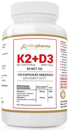 ALTOPHARMA_Witamina K2 MK-7 200µg + D3 4000IU suplement diety 120 kapsułek