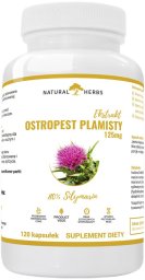 NATURAL HERBS_Ostropest Plamisty suplement diety 120 kapsułek