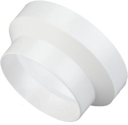 Reduktion ø100-125mm hvid