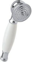 Damixa Tradition bruser - 1-funktion, metal, hvidt porcelænsgreb