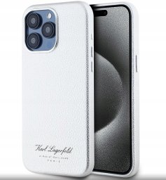 Karl Lagerfeld Grained Pu Hotel Rsg Case For Iphone 15 Pro Grey/szary