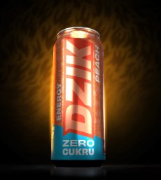 Napój Dzik Energy Peach Zero Kalorii 500ml