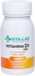 Vita-Lab Suplement diety d3 + k2 5000 tv, n90