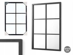 Lustro prostokątne ze szprosami, 71 x 49 cm