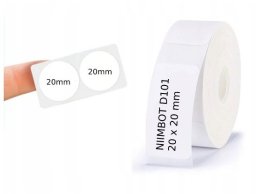 T-pack .NIIMBOT Etykiety Naklejki OKRĄGŁE 20*20mm 290szt