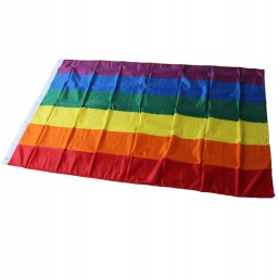 FLAGA TĘCZOWA Tęcza PELERYNA LGBT DUŻA 90x150cm