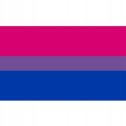 FLAGA TĘCZOWA LGBT DUŻA 90x150cm BISEKSUALNOŚĆ F7