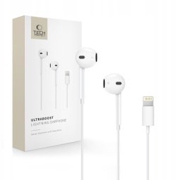 TECH-PROTECT ULTRABOOST LIGHTNING EARPHONE CORE WHITE