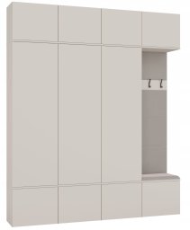 Garderoba HAGA IV 3Sz1W KASZMIR 3x Szafa + Wieszak