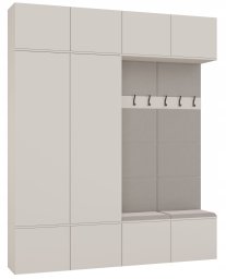 Garderoba HAGA IV 2Sz2W KASZMIR 2x Szafa + 2x Wieszak