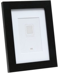 Ramka Deknudt S66KF2 P1 20x20 Drewno czarny z passepartout