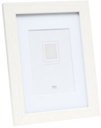 Ramka Deknudt S66KF1 P1 20x20 drewno biały z passepartout