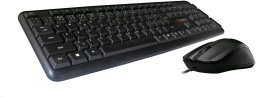 Klawiatura + mysz C-Tech C-TECH Klawiatura z myszą KBM-102 zestaw przewodowy USB CZ/SK