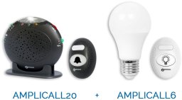 Geemarc AmpliCALL 20+6 Funk-Türklingelverstärker +Warnsignal