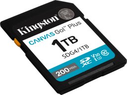 Kingston SDXC Canvas Go Plus Gen4 1TB C10 UHS-I U3 V30