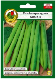 PNOS Nasiona warzyw | Fasola Szparagowa Zielona Karłowa Nomad | Opakowanie 50g