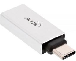 Adapter USB InLine USB-C - USB Srebrny  (35801)