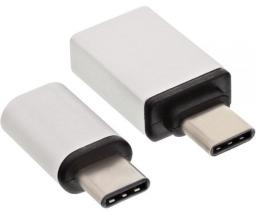 Adapter USB InLine USB-C - microUSB USB-C - USB Biały  (35809)