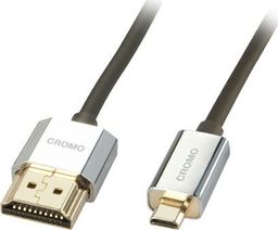 Kabel Lindy HDMI Micro - HDMI 2m srebrny (41682)