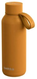 Quokka Solid With Strap - Butelka termiczna ze stali nierdzewnej 510 ml z paskiem (Mustard)