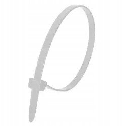 Nylonowe opaski zaciskowe białe 4,8x300mm (100szt.)