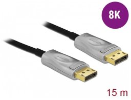 DELOCK KABEL DISPLAYPORT 1.4 DP 8K OPTYCZNY AKTYWNY 15M  (85886)