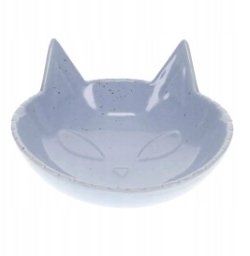 DUVO+ MISKA CERAMICZNA DLA KOTA 175ml     NIEBIESKA 14x14x6.5cm  15509