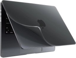 Etui ochronne do Apple Macbook Pro 14 - M1/M2/M3/M4 2021-2024 Alogy AirGuard Elastyczna obudowa bez odcisków palców Matowa Czerń