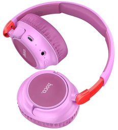 Słuchawki Hoco Słuchawki bezprzewodowe nauszne Bluetooth HOCO W43 Fioletowe Różowe