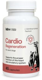 LAB-V Cardio Regeneration  Wsparcie prawidłowego funkcjonowania pracy serca i układu krążenia dla psów i kotów 45 kapsułek