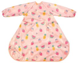 BIBETTA sleeved bib extended Pink Yummy Treats, BZC-52-003